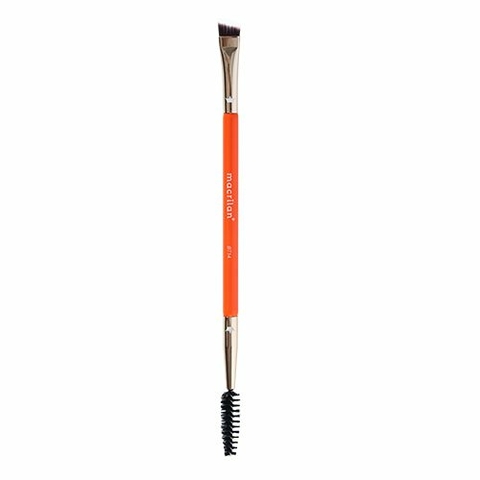 Pincel Duplo para Sobrancelhas Chanfrado e Escova BT14 - Macrilan