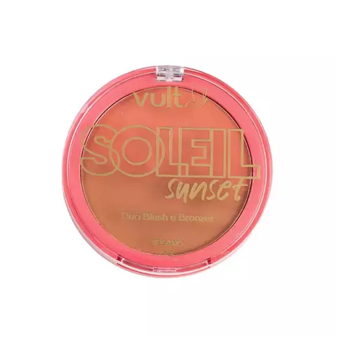 Pó Compacto Duo Blush e Bronzer Soleil Sunset - Vult