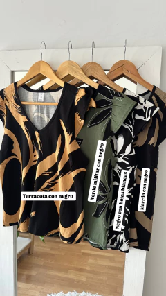 Blusa Lino estampada - Karma Mayorista