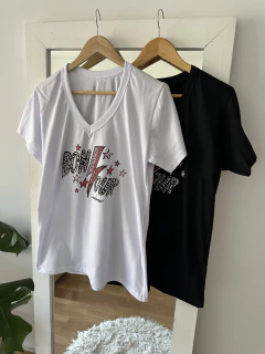 Remera Bonjour Strass en internet