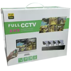 Kit de 4 Camaras con Cable HD FULL CCTV
