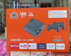 105- Consola Game M8 + TV Box + 20.000 juegos Películas series pack de fútbol GRATIS en internet