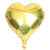 Balão Metalizado Coração 22cm - Dourado