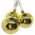 4 Bolas Natalina Lisa 5cm - Dourada