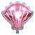 Balão Metalizado Modelo Concha Fundo Do Mar 45cm - Rosa