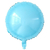 Balão Metalizado Redondo 45cm - Azul Claro