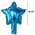 Balão Metalizado Estrela 12cm- Azul Escuro na internet