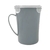 Caneca Para Microondas Com Alça E Tampa 800ml - Cinza