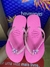 havaianas slim neon rosa stitch