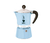 cafeteira moka rainbow 3 xícaras azul