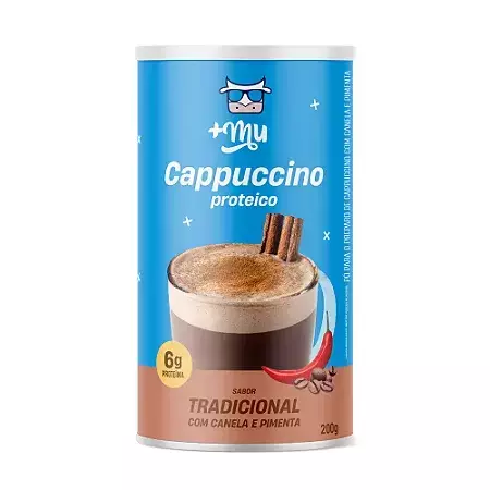 capuccino proteico cremoso canela e pimenta 200g mais mu