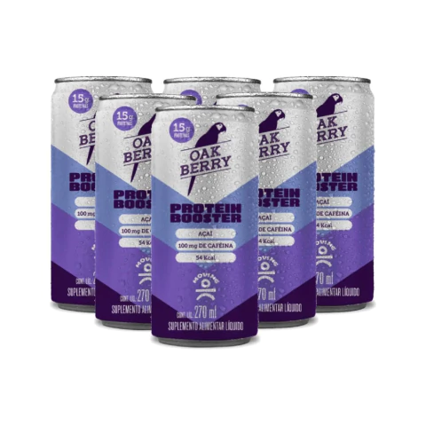 moving lt.270ml protein booster oakberry acai kit 6 unid
