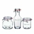 set jarra 1l/pote 750ml/pote 1,5l lock eat