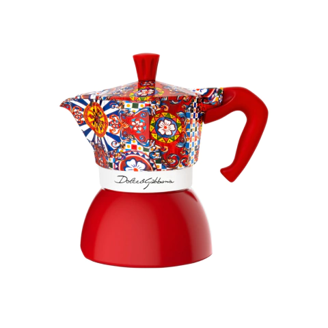 cafeteira moka induction 4 xícaras dolce e gabbana