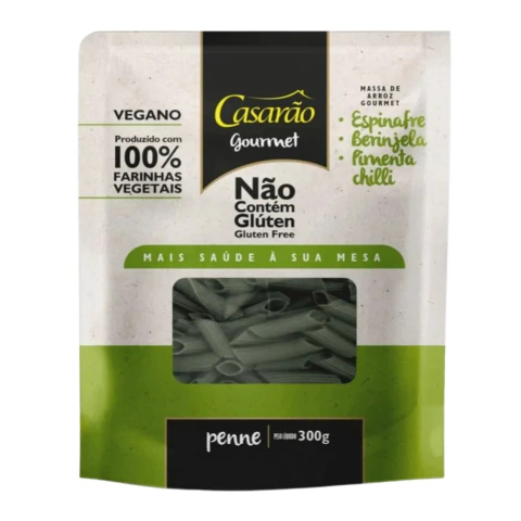 casarao 300g penne espinafre/berinjela/p.chilli