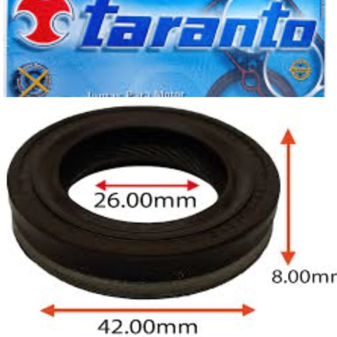 RETENTOR VIRAB DIANT CORSA CELTA ONIX SPIN PUNTO 1.8 26X42X8