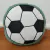alfodada de decoração para meninos verde futebol algodão 