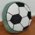 alfodada de decoração para meninos verde futebol algodão 