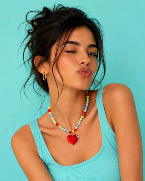 CHIC RAINBOW - Collar love Color
