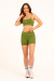 CONJUNTO TOP + SHORT FORRADO VERDE