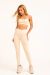 CONJUNTO FEMININO LEGGING E TOP - AREIA