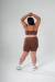 CONJUNTO TOP + SHORT FORRADO MARROM PLUS SIZE - comprar online