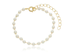 Pulseria de Pérolas 4mm com fecho Bóia