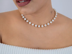 Colar de Pérolas 8mm 35cm - comprar online