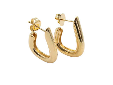 Brinco Meia Argola 'J' Lisa - comprar online