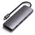 Adaptador Hub multiporta Híbrido USB-C 5 portas slot SSD PD 100w Hdmi Cinza-espacial
