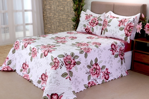 Cobreleito Bouti Garden Queen Amapola 03 Peças