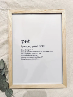 Cuadro Pet Home Deco