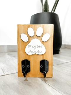 Perchero Personalizado Pet Home Woods - 2 Ganchos - comprar online