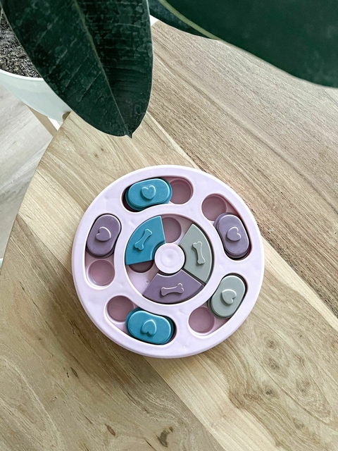 Puzzle Eating Toy Round - Rosa