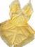 BABY DOLL AMARELO COM BRANCO