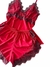 BABY DOLL VERMELHO COM PRETO CHANTILLY - Lolita Confort Lingerie Moda íntima Feminina