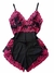 BABY DOLL PRETO COM ROSA - comprar online