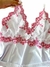 Imagem do BABY DOLL BRANCO COM PINK