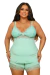 BABY DOLL PLUS SIZE LIGANETE E RENDA BICOLOR - loja online