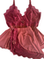BABY DOLL MARSALA RENDA CHANTILLY - comprar online