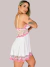 CAMISOLA BRANCA RENDA PINK SEM BOJO COM FIO - comprar online