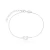 Pulseira pedra cristal em prata 925 - comprar online