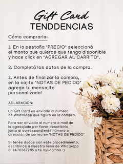 Gift Card en internet