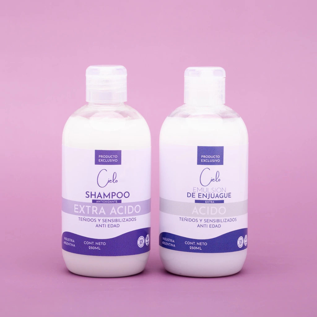 Kit Cuidado Cabellos Teñidos – Extra Ácido pH 3.5 (250 ml)