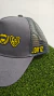 Gorra trucker "Escudos gris borde negro" - Bostero Soy