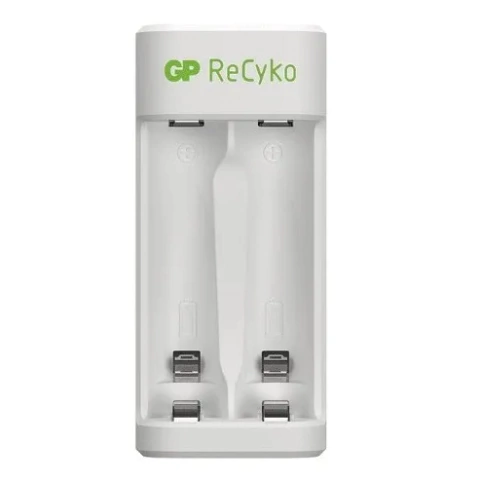 Cargador USB GP ReCyko E211 con 2 pilas AA de 1000mAh y 2 pilas AAA de 650mAh