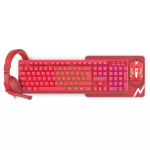 Combo Noganet Gamer 4 EN 1 Teclado + Mouse + Pad + Auriculares NKB-413 - comprar online