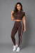 Conjunto Malibu Cropped com Zíper + Calça Legging Canelado em Poliamida Premium Importado - loja online
