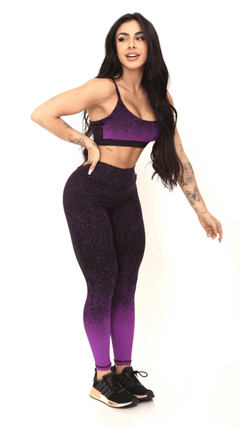 Calça Legging Feminina Degradê Modas Fitness Treinos