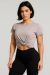 Imagem do Camiseta Cropped Nó Dry Fit Poliamida Moda Fitness Treinos